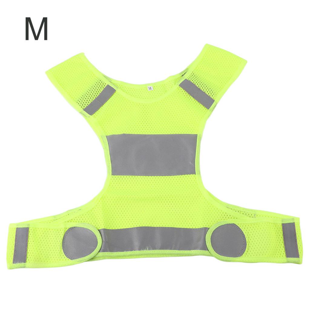 Outdoor Cycling Reflective Vest Running Vest Sports Safty Waistcoat Fluorescent Yellow M