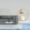 Elegant Wall Art And Crystal Ball Metal Sculpture for Bedroom Living Room Office Decor Restroom