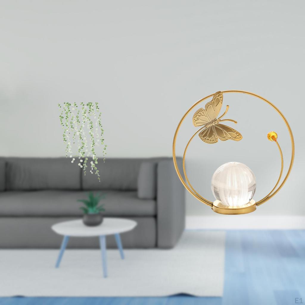 Elegant Wall Art And Crystal Ball Metal Sculpture for Bedroom Living Room Office Decor Restroom