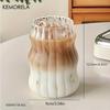 KEMORELA 4/6 Stück 550ml Neue Klare Glas Wolkenbecher Mit Bambus Holzdeckel Strohhalm Milch Frühstückstasse Eiskaffee Saft Trinkbecher