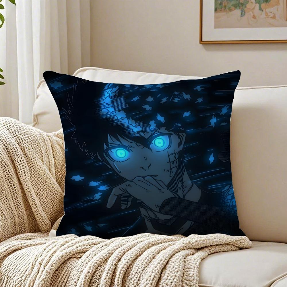 Anime Intense BBLUE LLOCKS Cushion Cover Pillowcase Antidustmite Living Room Sofa Decor Cushion Room