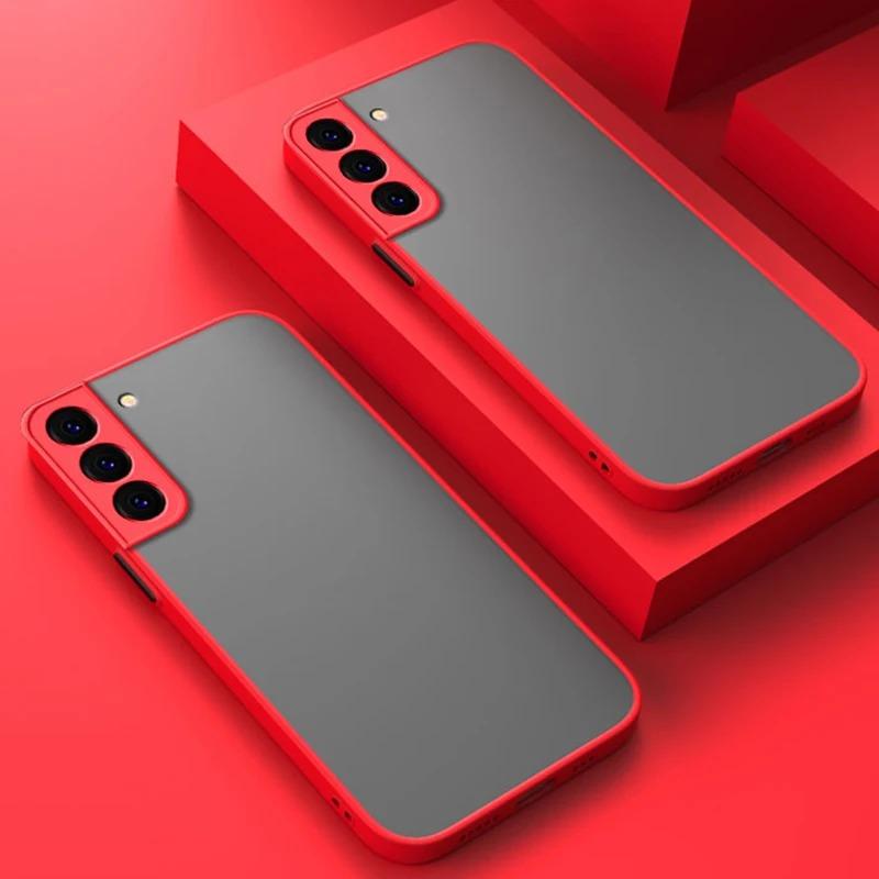 Convient pour les coques de téléphone portable Samsung S23 S22 S21 A53 A52 A73 A72 S24 S20 Ultra Protection contre les chutes givrée Coque Samsung S22 Ultra