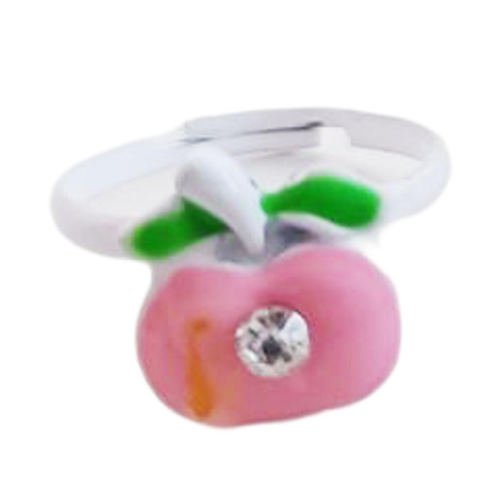 Les Trésors De Lily [R8367] - Bague enfant 'Le Monde de Coralie' rose (pomme) - 12x10 mm