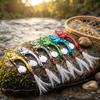 Colorful Alloy Spinnerbait with Long Vibrating Action for Fishing
