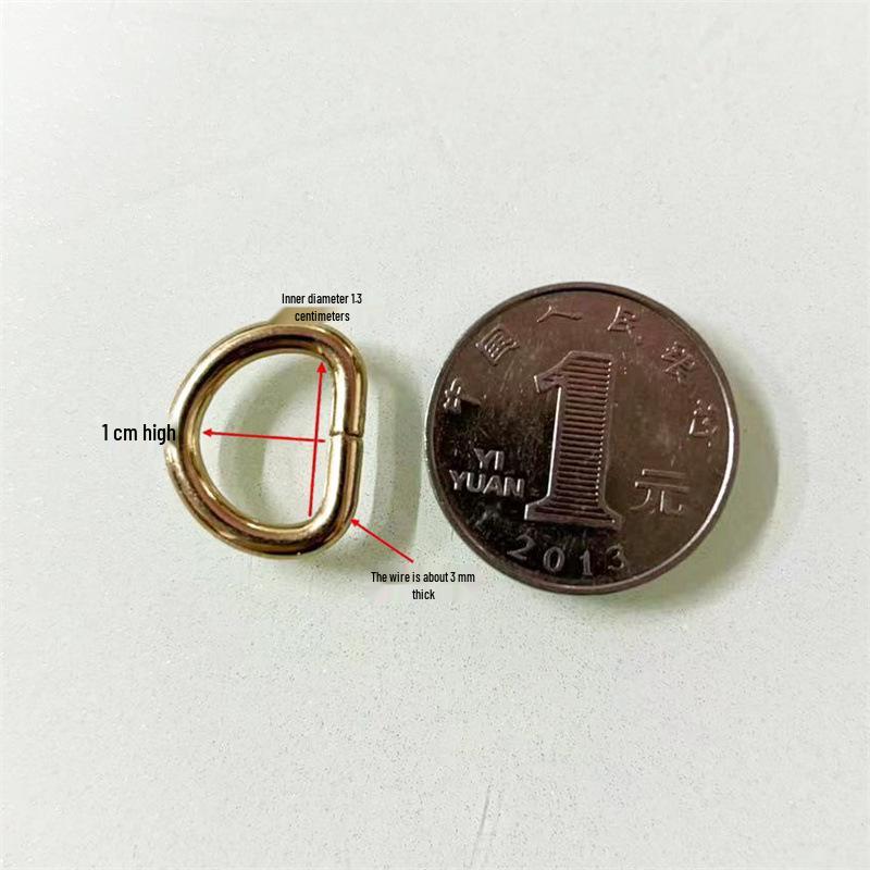 Металлическое Треугольное D-образное Кольцо Полукруглая Пряжка для DIY Рюкзака и Сумки Аксессуары