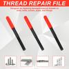 1/3Pcs Thread File High Hardness Thread Restorer File Multipurpose Metric Thread Repair File Hand Tools for Stud Bolt Screw Pipe