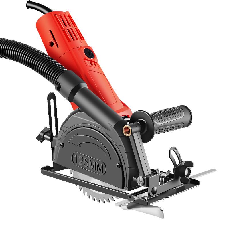 Electric Saw Slotting Base & Dust Cover for Angle Grinder Modification