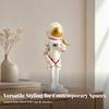 Female Astronaut Figurine Small Sculpture Sculptural for Collectors