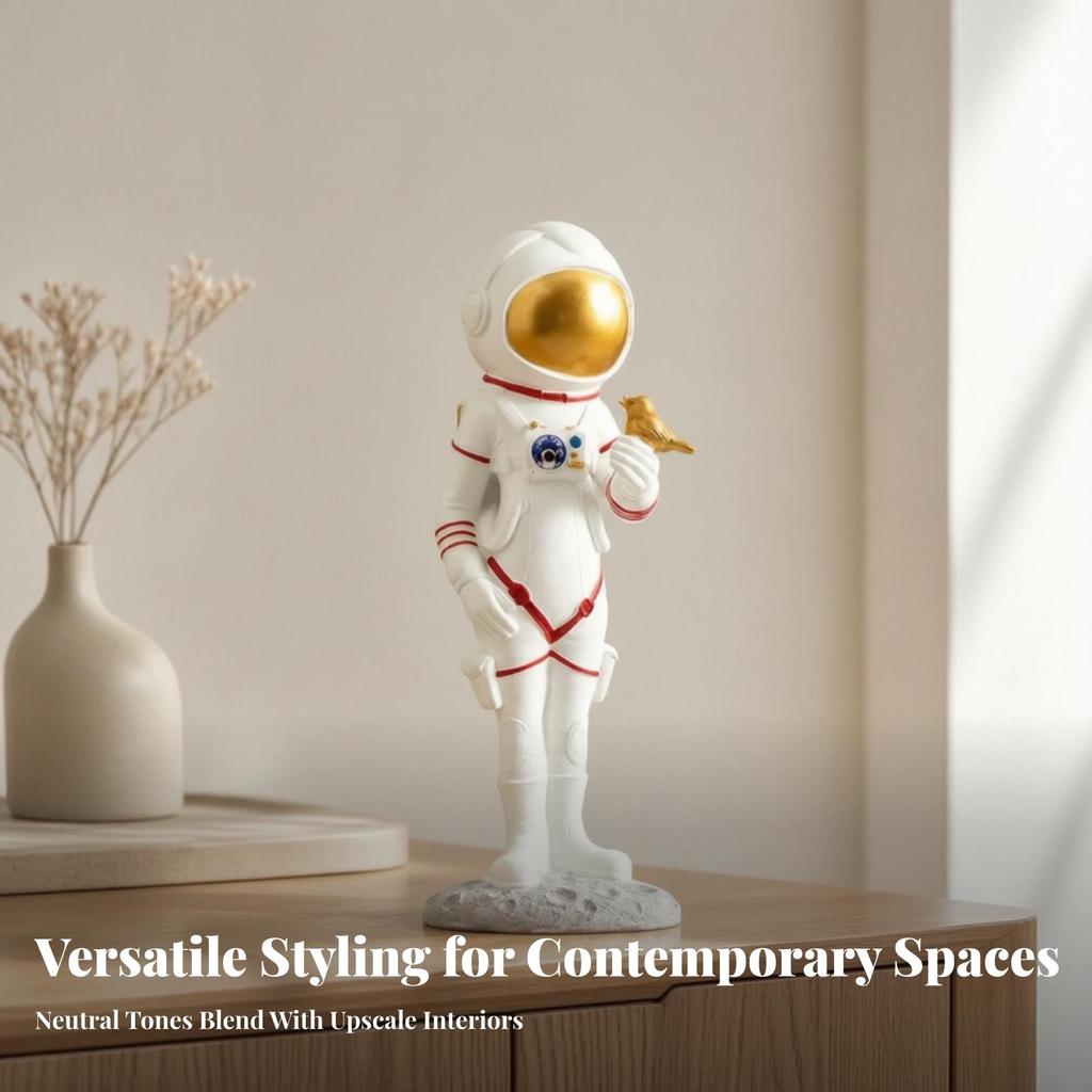 Female Astronaut Figurine Small Sculpture Sculptural for Collectors