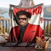 Warm Flannel Throw Blanket,The Weeknd Lightweight Cozy Blanket For Bed Sofa And Daily Use