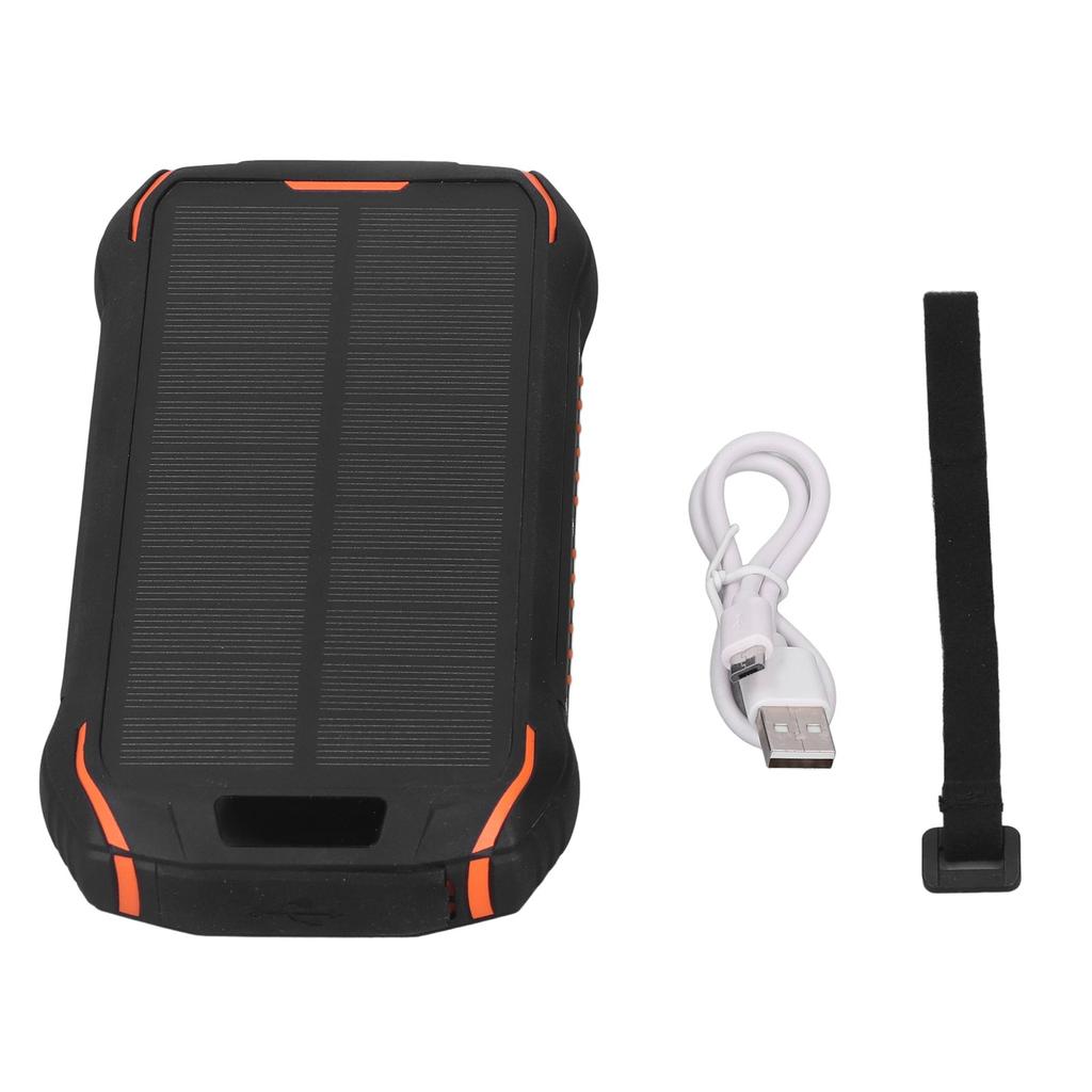 Baterie externă solară Negru Portocaliu Multifuncțională Rezistentă la apă Wireless Baterie externă solară 26800mAh PD18W