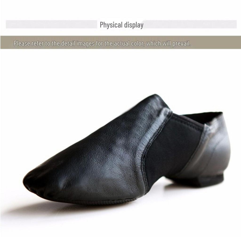 Women's Real Leather Jazz Dance Shoes – Soft Sole Practice & Body Shaping Shoes for Adults