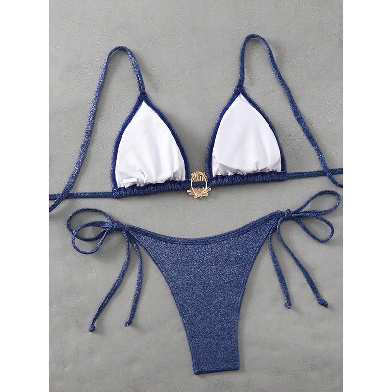 New Bikini Shell Design Women's Swimsuit Strap Style Popular Separate Swimwear Elegant Feminine Beachwear