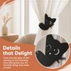 1 Pair Fashion Curtain Tieback Creative Curtain Buckle Ornament Black Cat Curtain Straps  Decoration