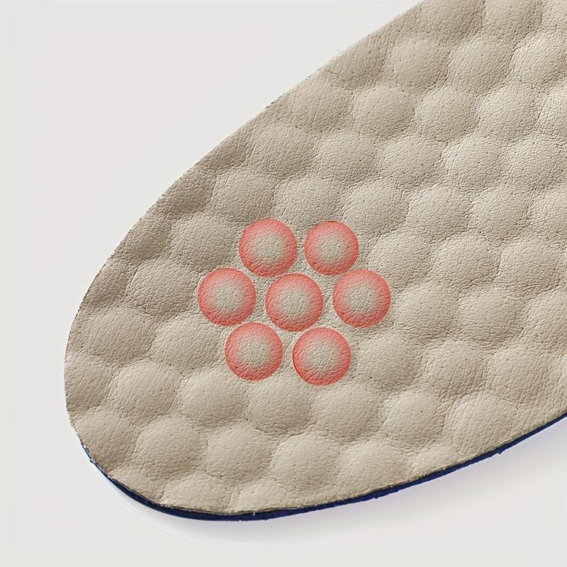 Massage Breathable Shoe Insoles Thickened Sea Wave Sole High Elasticity Shock Absorption Sweat-Absorbent Wear-Resistant Non-Slip Shoe Inserts