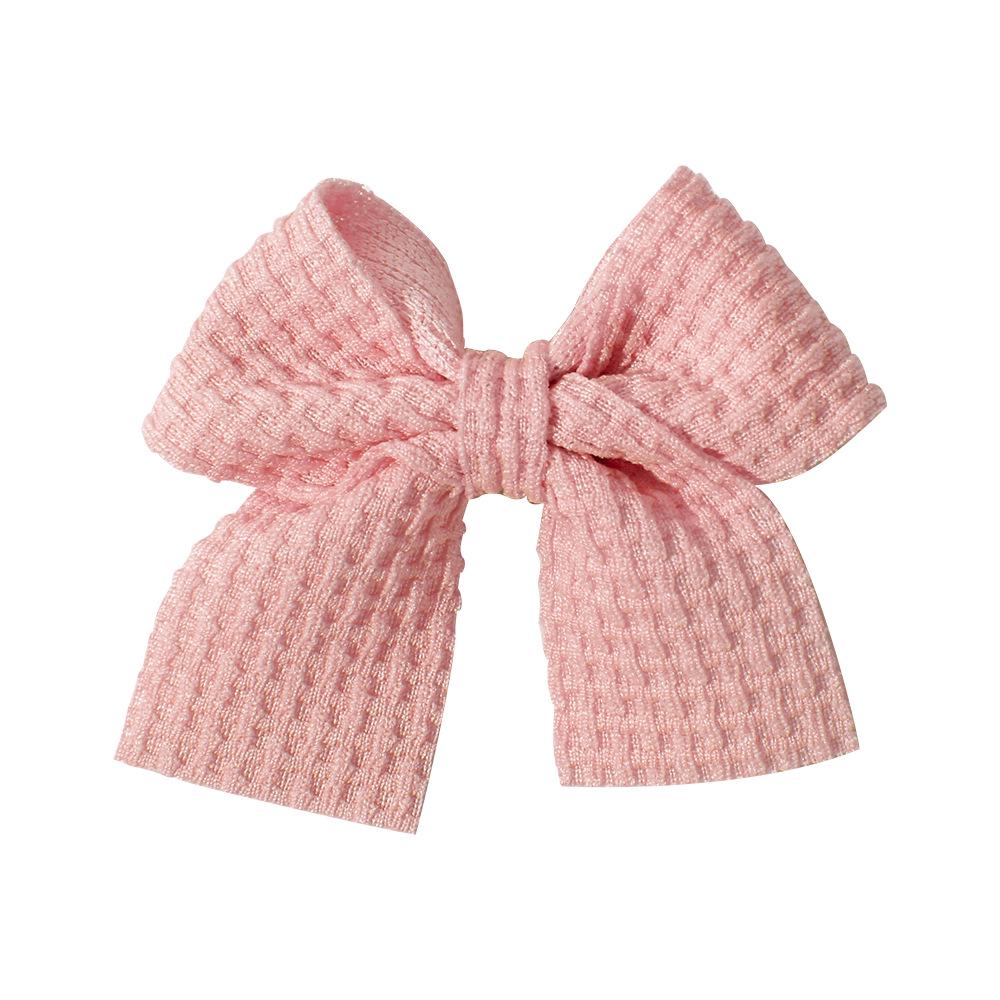 Popular Handmade Fabric Bow Hair Clips for Girls - Macaron Duckbill Style