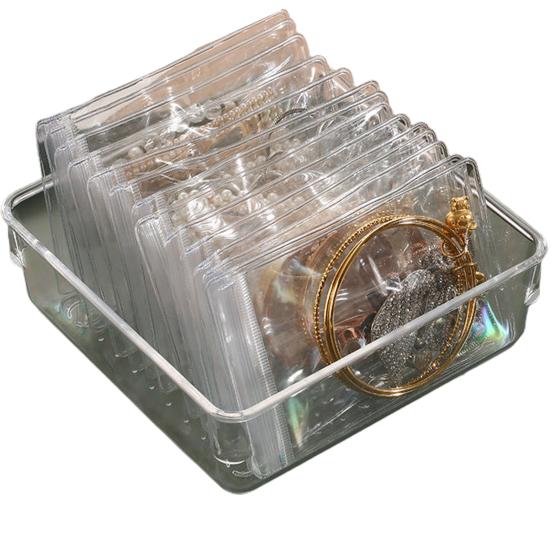 1 sada stolního organizéru Antioxidace Velkokapacitní PS náhrdelník Náramek Ring Úložná krabička s uzavřeným sáčkem Potřeby do ložnice