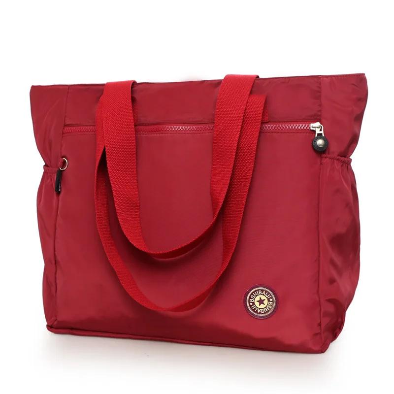 

Casual Bolsos Sac A Main Women Messenger Bag Waterproof Oxford Cloth Shoulder Bag Large Capacity Mom Handbags Tote Crossbody бордовий