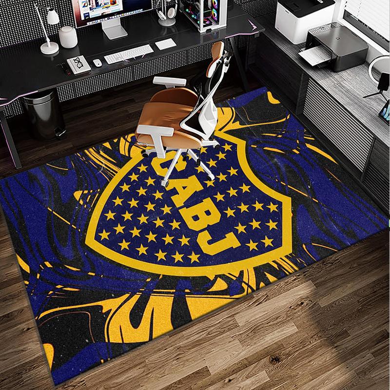 Football Club Emblem Office Rug Chair Mat, Game Carpet, Suitable for Front Door, Bedroom, Living Room, Desk, Holiday Gift