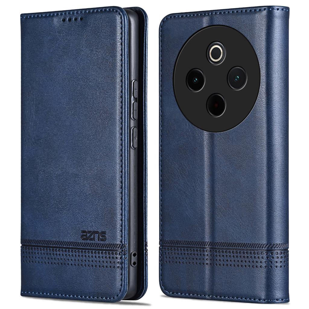 AZNS For vivo Y300 Pro 5G Case Cowhide Texture PU Leather Wallet Phone Cover