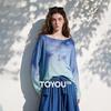 CHUYU Women's Wool-Blend Gradient Knitted Pullover