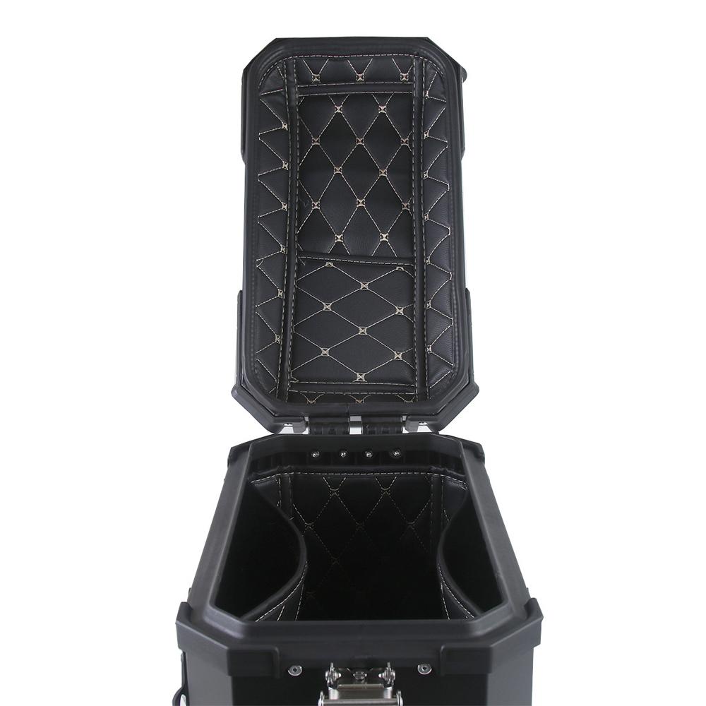 1 Pair 35L Universal Motorcycle Side Storage Box Aluminum Alloy Luggage Case Quick Release