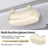Car Sunglasses Holder Sun Visor Eyeglass Storage Box Portable Auto Glasses Case Organizer