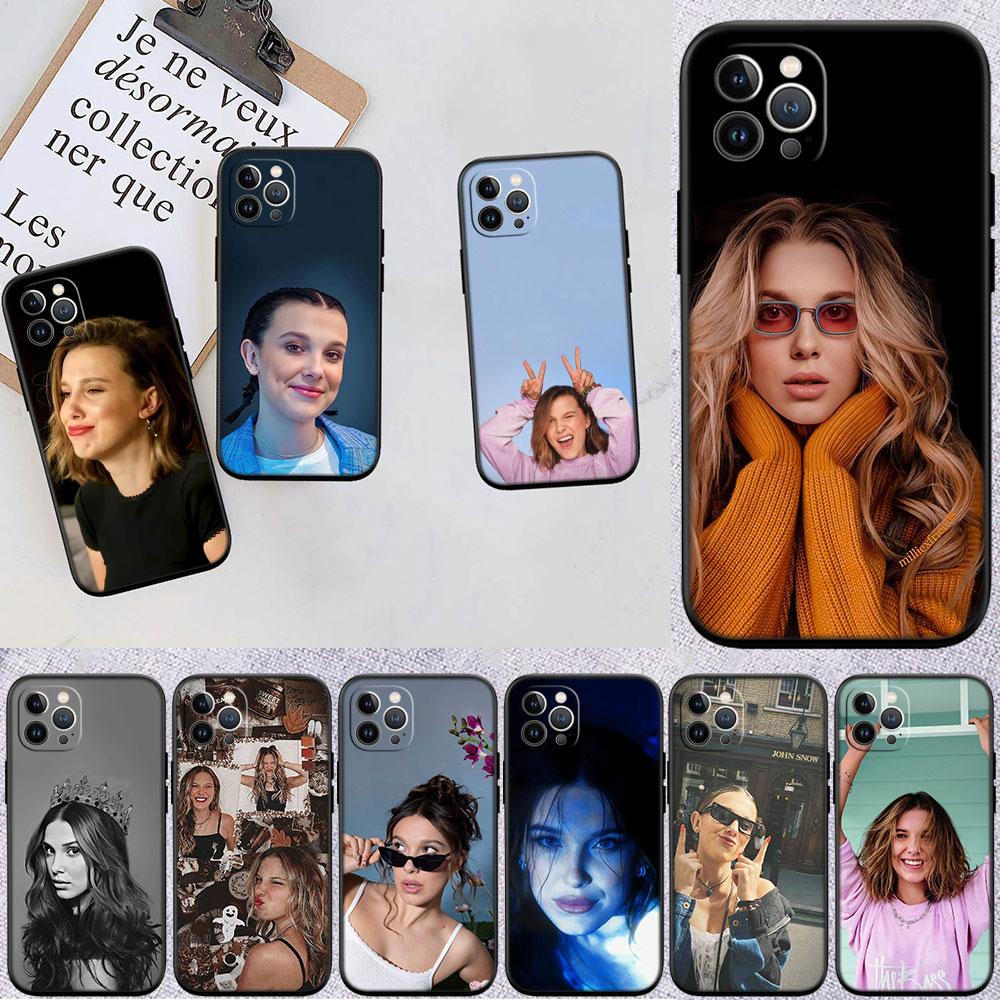 LO63 Millie Bobby Brown Soft Shell Phone Case for OPPO A3 Pro A72 A74 A76 A77 A77S A78 A79 A94 A95 A18 A40M A58