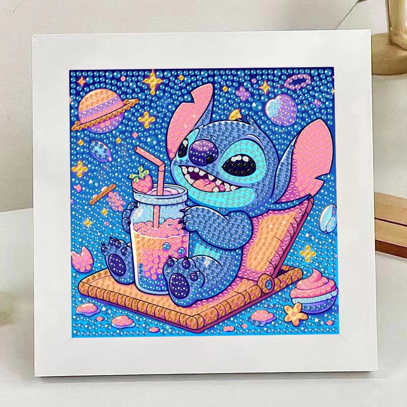 Kids Rhinestone Diamond Painting Kit with Frame – DIY Sticker Art Gift