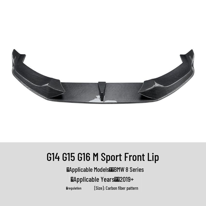 BMW 8 Series (G14/G15/G16, 2019+) Front Bumper Lip Spoiler Accessory