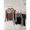 Honey J AuTumn New TwisT BusTier Layered T shirT 4 Colors