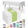 Disposable Waterproof Rectangular Solid Color Tablecloth for Parties