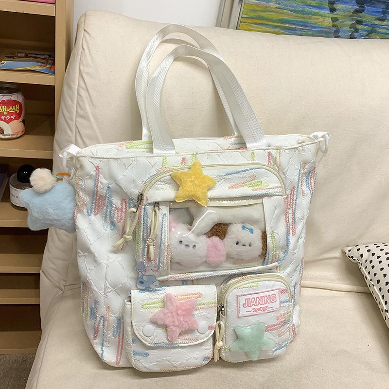 Schoolbag Children Elementary School Students Junior High School Girls Multi Layer High Value Ins Pain Bag Backpack