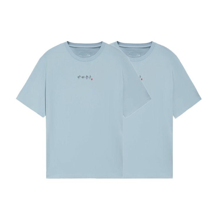 Li Ning Sports Life Collection T Shirt Men's Blue AHSS371-6