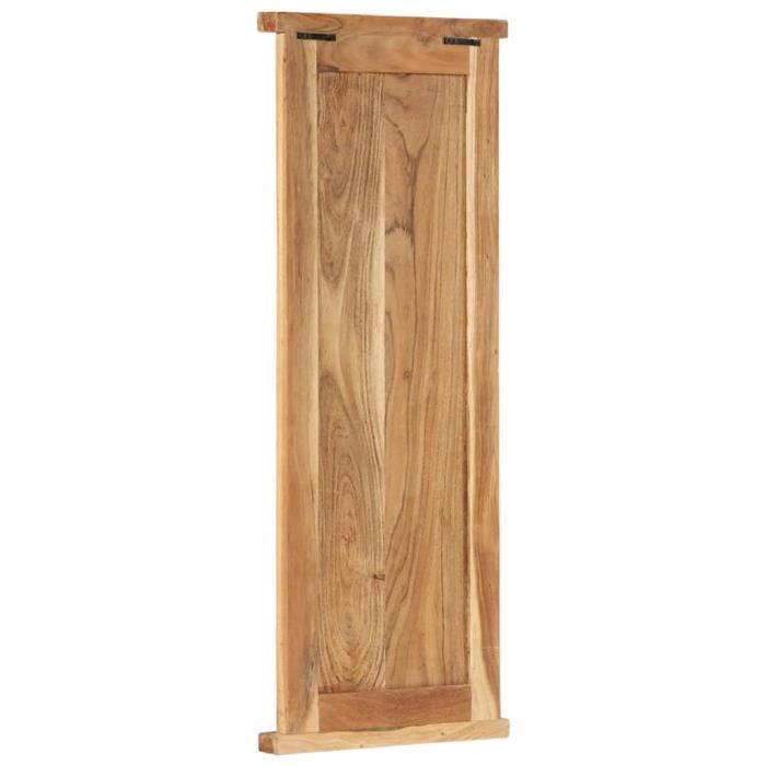 VidaXL Porte-manteaux 2 pcs Bois massif d'acacia 38x100 cm