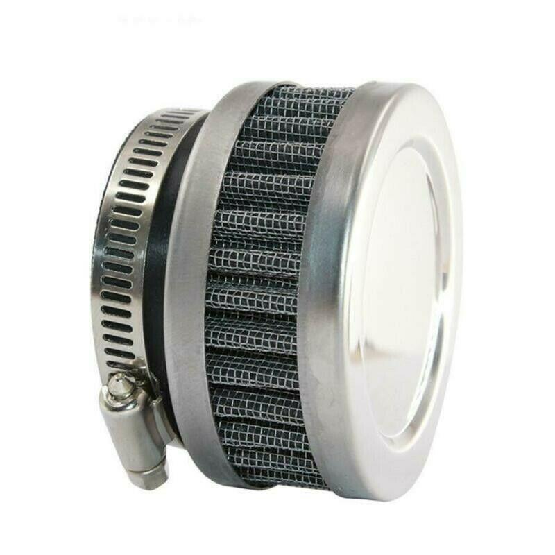 Motorcycle Scooter Stainless Steel Air-Intake-Filter + Clamp Universal 48-52mm