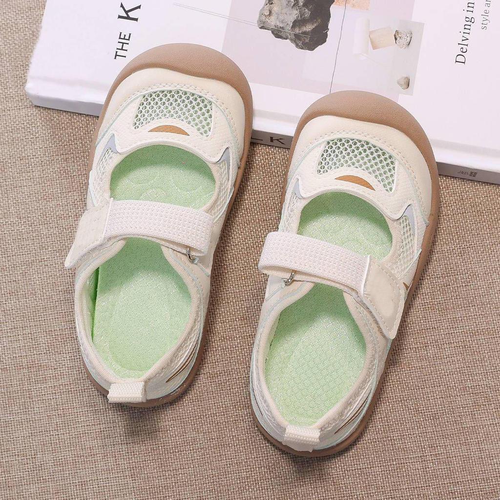 Girls' 2026 Mesh Breathable Velcro Sports Sandals - Non-slip Baby Walking Shoes