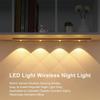 Under Cabinet Light LED Motion Sensor Light 3 Color Dimmable Rechargeable Closet Light Dimming Hill Light for Stairway Corridor