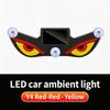 1 PZ Luce Neon per Auto Alimentata a Energia Solare Luce d'Ambiente a LED Senza Fili Ventosa Lampada Respiratoria per Atmosfera Ricaricabile USB