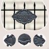 Welcome Sign House Plaque Iron Vintage Rustic Wall Mount Front Door Decor for Entrance