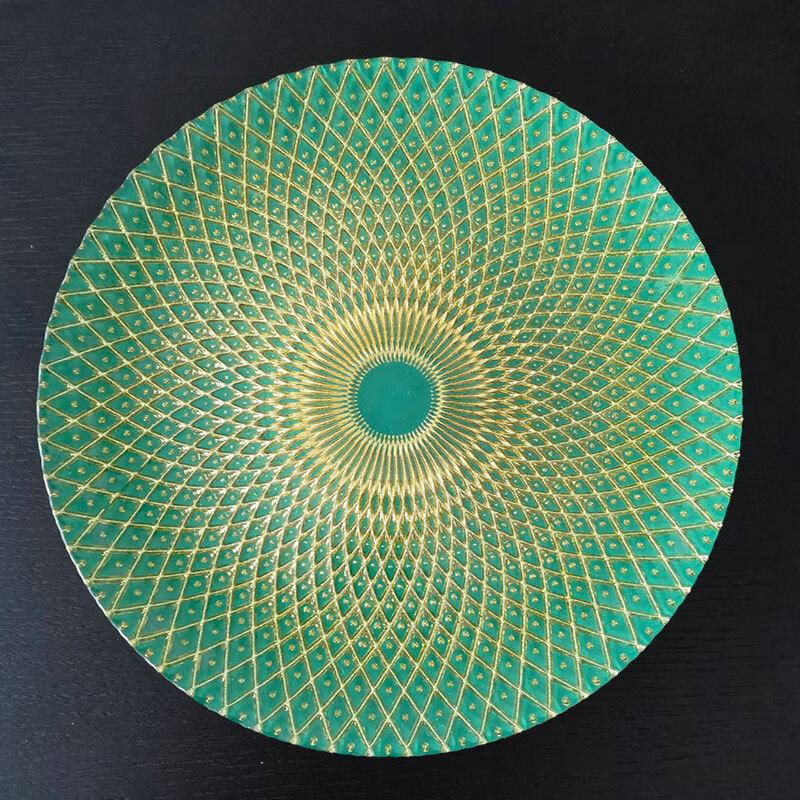 Xin Sen Luo European Round Glass Fruit & Dessert Plate