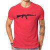 Kalashnikov AK 47 Black Tshirt Graphic Unisex Tops Vintage Summer Cotton Short Sleeve T Shirt