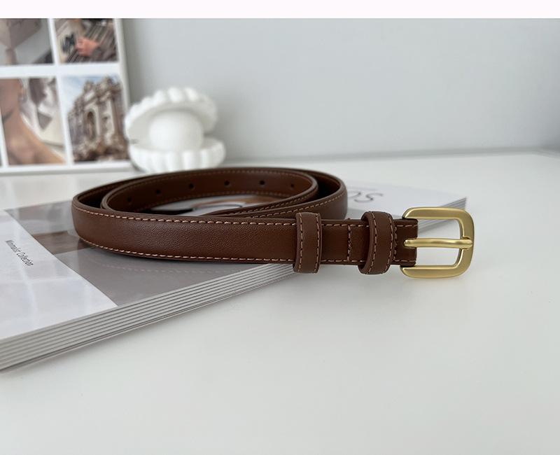

Genuine Leather Classic Womens Belt In Brown And Black For Effortless Everyday Fashion 105 коричневый