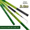 Telescopic Fishing Rod Bamboo Pattern Light Weight High Toughness Anti Corrosion for Sea Freshwater Dual Use