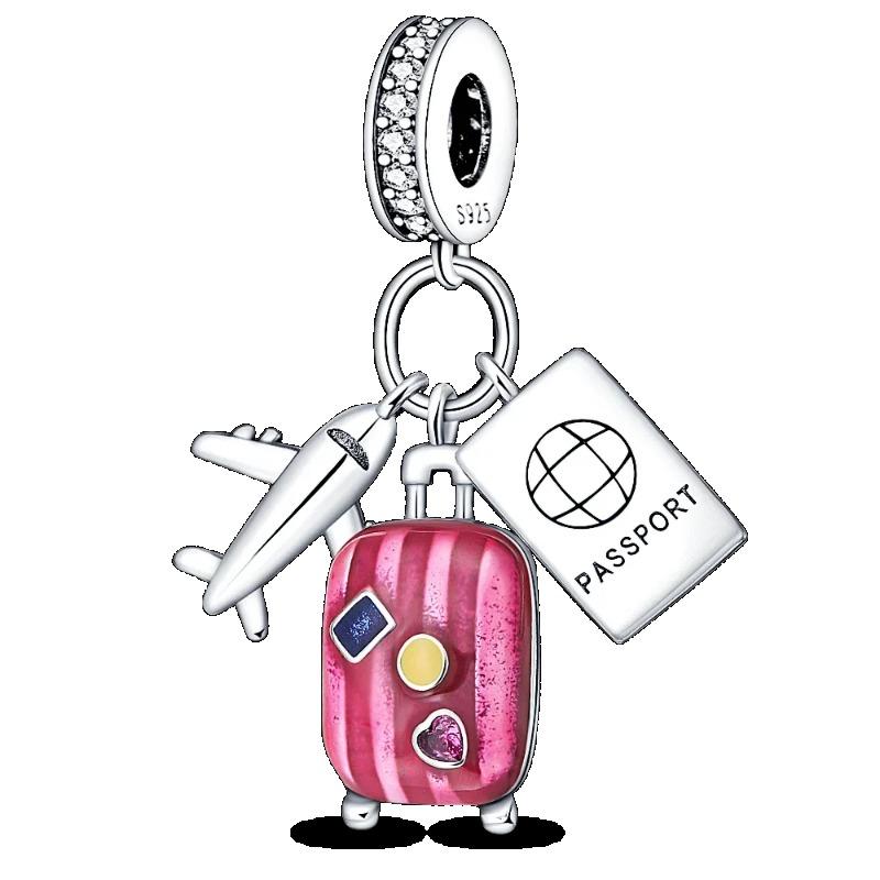 925 Silver Heart Mum Dangle Dream Catcher Charm DIY Jewelry For Women Original Bracelet Beads
