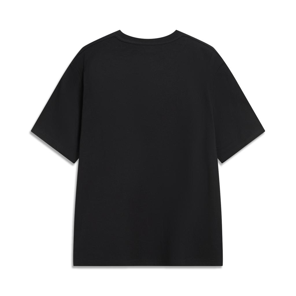 Li Ning Sports Life Collection T Shirt Unisex Black AHSVE83-1