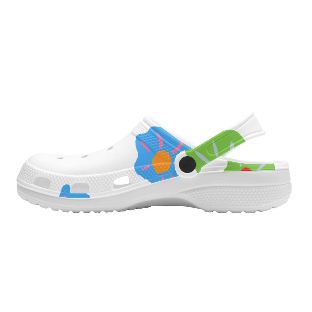 Cute Printed EVA Clogs for Women Men Ventilated Breathable Slip On Casual Shoes Comfortable Summer Sandals Lightweight Daily Wear