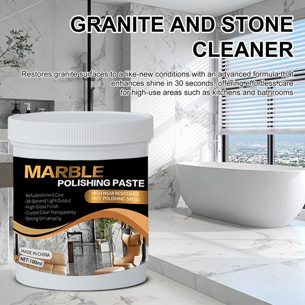 100ml Granitpolitur Reiniger Quarz Arbeitsplatte Glanz Auffrischer für Boden Arbeitsplatte Badewanne Porzellan Spüle Badezimmer Gewerbliche Lieferungen
