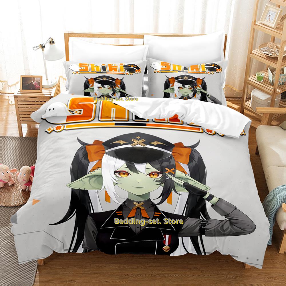 Comforter New Shiki Bedding Set Single Twin Full Queen King Size Bed Set Adult Kid Bedroom Three-Piece Suits Personality Anime Bed Sh