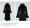 Women's Elegant White Wool Coat - Slimming High-End Winter 2024 Down Liner